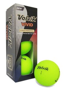 Volvik Vivid Golf Balls Sleeve Lime