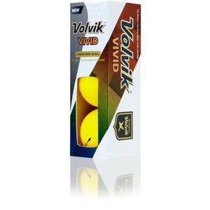 Volvik Vivid Golfballen Sleeve Geel