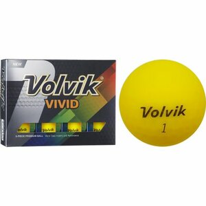 Volvik Vivid Golf Balls Yellow