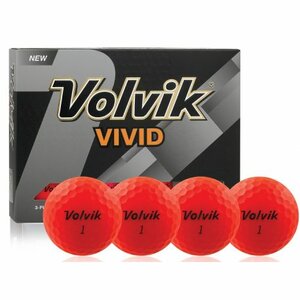Volvik Vivid Golf Balls Red