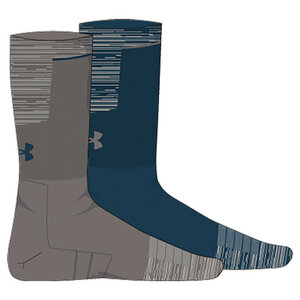 Under Armour 2 Paar Kaltwetter-Golfsocken 36-47 Zinn Petrol