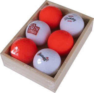 Golfballen Gift Set Happy 50e verjaardag
