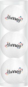 Golf Balls Gift Set Hurray 3 Balls