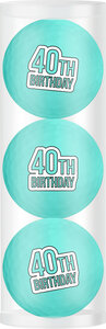 Golfballen Gift Set 40e Verjaardag Blauw
