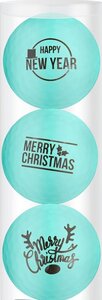 Golfballen Gift Set Merry Christmas-Happy Newyear Blauw