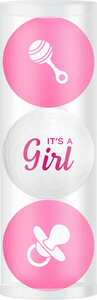 Golf Balls Gift Set It's a Girl 3 Balls