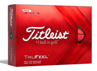 Golfballen Titleist TruFeel Mat Rood