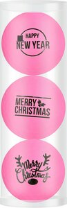 Golfballen Gift Set Merry Christmas-Happy Newyear Roze