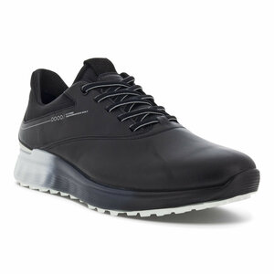 Golf Shoes Ecco M Golf S-Three Black Concrete