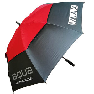 Big Max Aqua UV Golf Paraplu Charcoal Rood