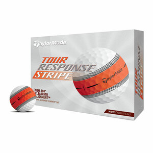 Taylormade TM24 Tour Response Stripe Golfballen Wit Oranje