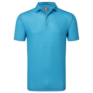 Golfpolo Herren Footjoy Octagon Print Lisle Blue Sky