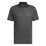 Men's Golf Polo Adidas Ottoman Black Charcoal