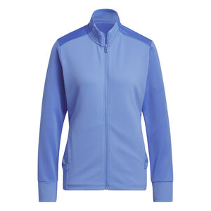 Adidas Full Zip Dames Golfvest Blauw Maat XL