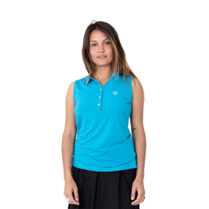 Chiberta Lost Sleeveless Ladies Golf Polo Turquoise