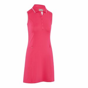 Callaway Women's Golf Dress Solid Sleeveless Fuchsia