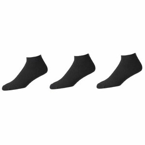 Footjoy ComfortSof 3 pairs of Mens golf socks Black