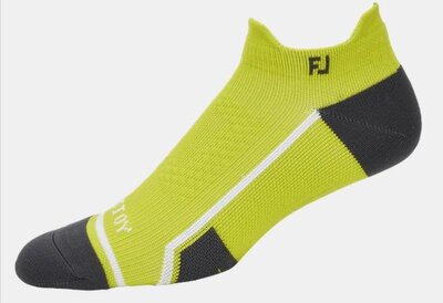 Footjoy Men's Golf Socks Tech D.R.Y. Roll Tab Lime