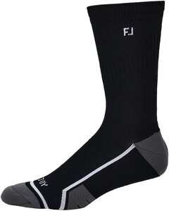 Footjoy Men's Golf Socks Tech D.R.Y. Crew Black
