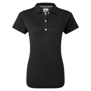 Footjoy Stretch Pique Ladies Polo Shirt Black