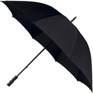 Golf Umbrella Wind Spring Extra Strong Black
