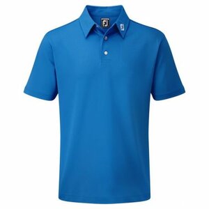 Footjoy Stretch Pique Polo Shirt Blue