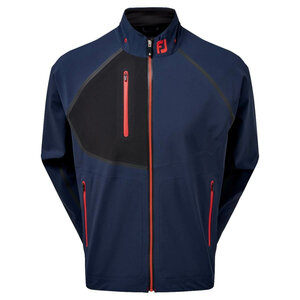 Footjoy HydroTour Golfjacke Marine Schwarz Rot