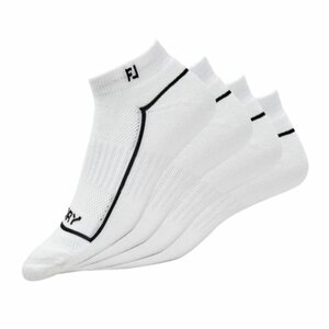 Footjoy ProDry Sportlet Women's Golf Socks White 36.5-40.5 2-pair