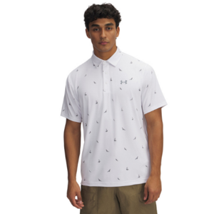 Under Armour Heren Playoff Golf Polo 3.0 Printed White/Steel