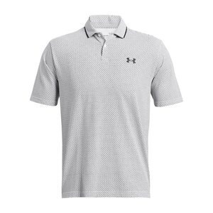 Heren Golfpolo Under Armour Iso-Chill Verge Croscutt Wit Zwart Maat L