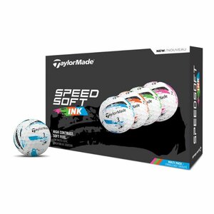 Golfbälle Taylormade Speed ​​​​Soft Ink Weiß Rot