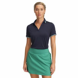 Under Armour Drive Rib Poloshirt für Damen in  Midnight Navy