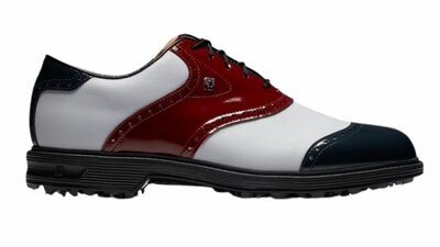 Golf Shoes Footjoy Dryjoys Premiere Series White Navy Blue