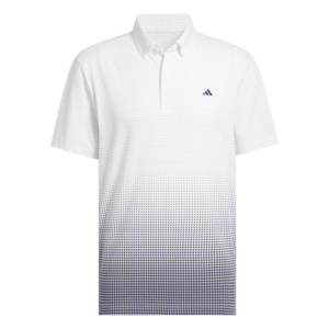 Adidas Heren Golfpolo Go To Rise Print Wit