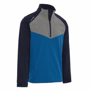 Veste coupe-vent imperméable Callaway 1/2 Zip pour homme, Peacoat