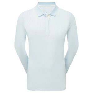 Footjoy ThermoSeries Long Sleeve Golf Polo Ice Blue