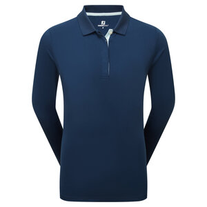 Footjoy ThermoSeries  Langemouw Golfpolo Navy