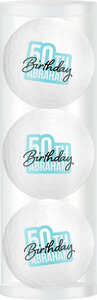 Coffret cadeau balles de golf 50e Anniversaire d'Abraham