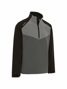 Callaway 1/2 Zip Heren Waterresistant Windproof Jacket Zwart Grijs