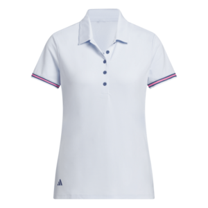 Adidas W Ultimate Streep Dames Polo Lichtblauw