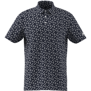 Adidas Ultimate Mesh Printed Heren Golfpolo Navy Wit