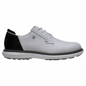 Footjoy Herren-Golfschuhe Traditions Weiß Schwarz Rot