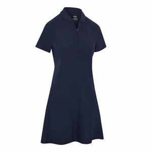 Callaway Ribbed Dames Golf Jurk Navy