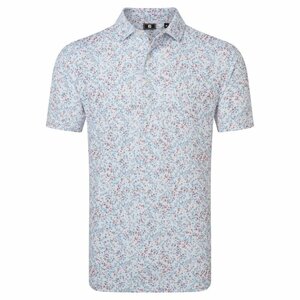 FootJoy Flower Print Pique Herenpolo Wit 