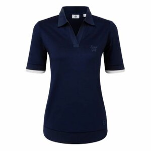 Footjoy Texture Knit Dames Polo Shirt Navy