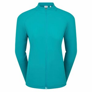 Footjoy Full Zipp Rib Midlayer Dames Turquiose