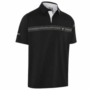 Callaway - Odessey Heren Block Golfpolo Zwart