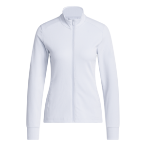 Adidas Dames W Textured Golfvest Lichtblauw