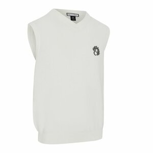 Callaway Mixed Texture Vest Off White