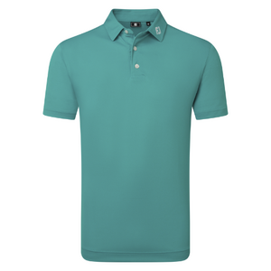 Footjoy Stretch Pique Heren Poloshirt Field Tile Blue